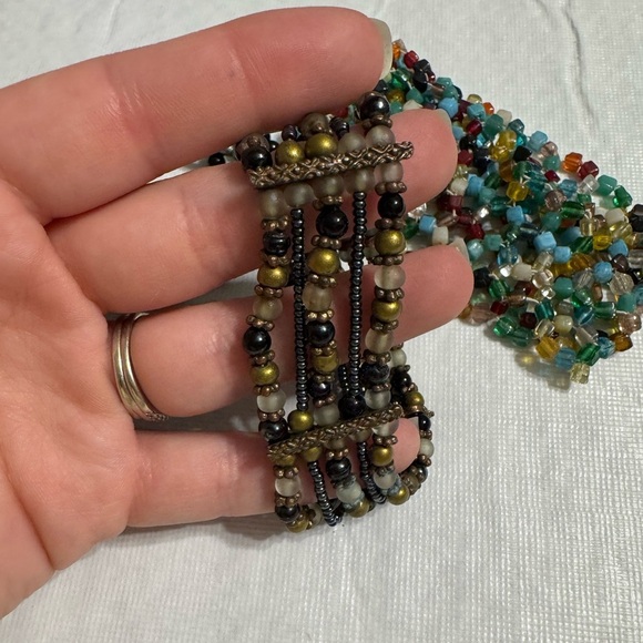 Lot of 3 Stretch Beaded Bracelets - Picture 2 of 4